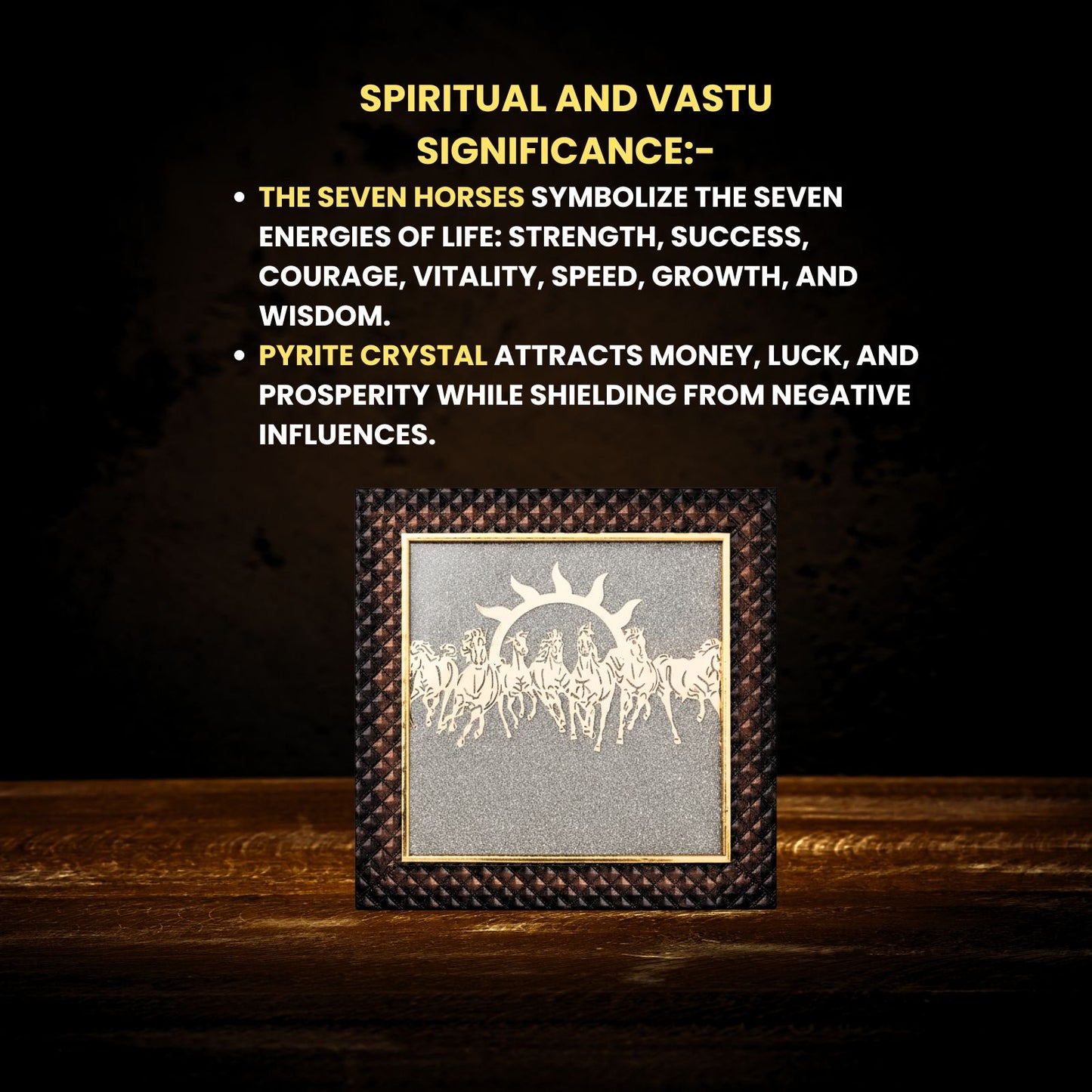 Golden Surya Chariot Frame