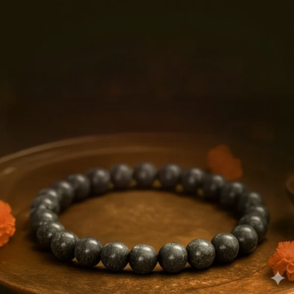 Pyrite and Black Turmaline Bracelet