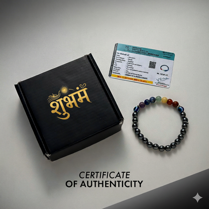 Pyrite and Black Turmaline Bracelet